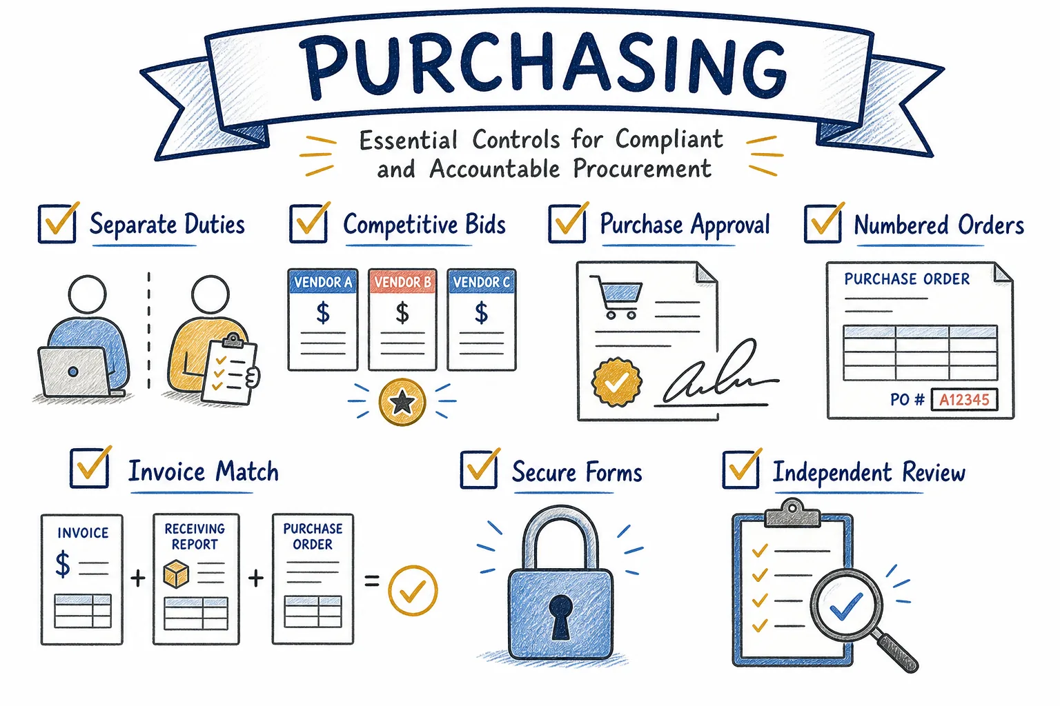 L13. Purchasing checklist infographic