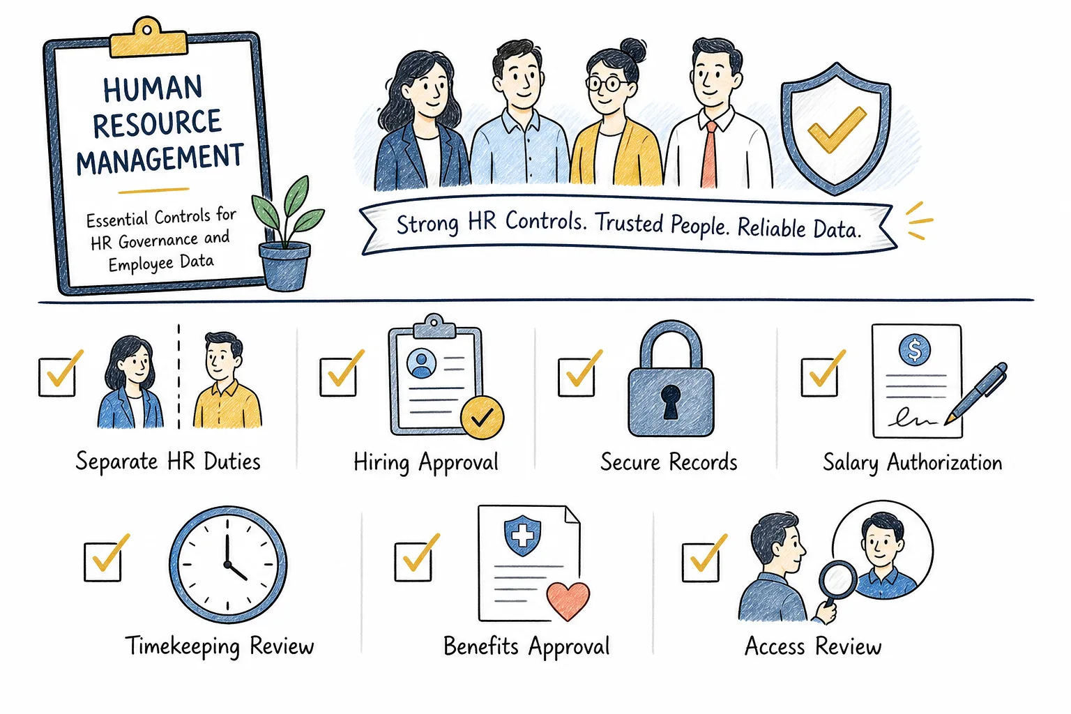 L9. Human Resource Management checklist infographic